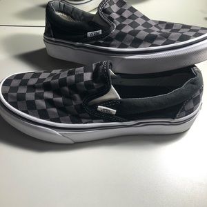 checkered slip on vans